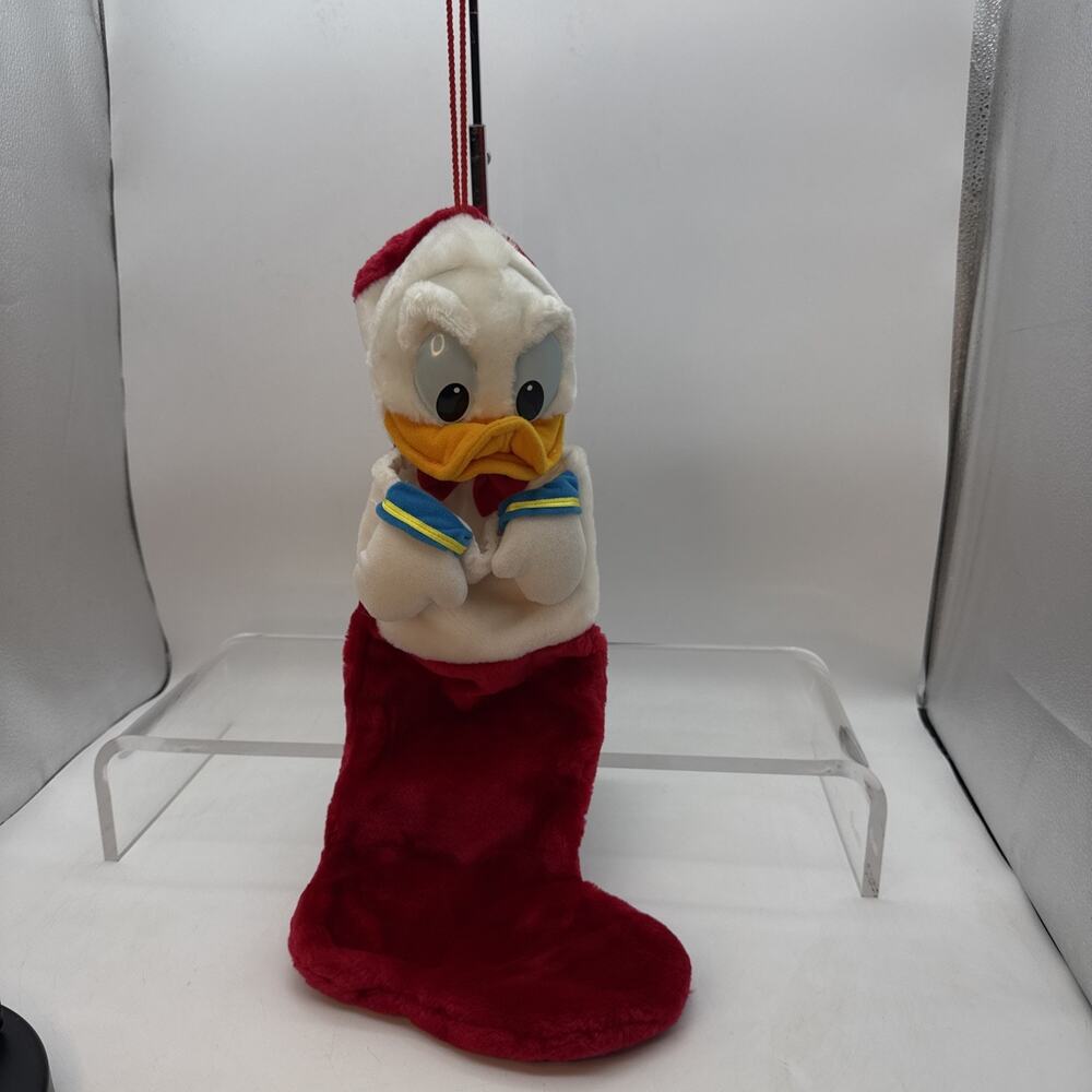 Disney’s Donald Duck Vintage Christmas Stocking 3D Collectible Plush 20” Long